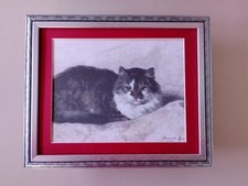 Henriette Ronner Vintage Cat print - FRAMED