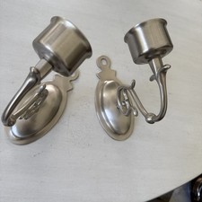 (Set of 2) Pewter Wall Sconce