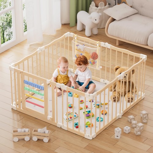 Wooden baby playpen 50 - wooden,