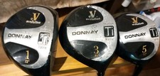 Donnay Evolution Driver 3 & 5 Titanium Woods Set Regular Flex Golf Clubs 