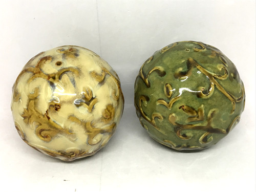 Glazed ceramic decorative - glazed,