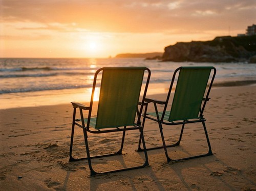 Folding metal beach chairs - chairs,