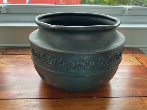 Antique copper planter - copper, with