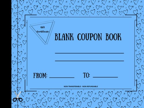 Blank coupon book - coupon,