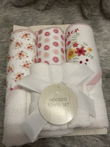 Baby girl hooded towel - 3x,