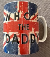 Lovely Large Union Jack “Who's The Daddy” Novelty Mug In VGC Never Used