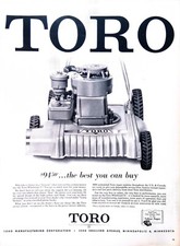 Lawnmower 1957 Print Ad The