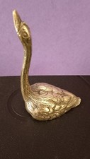 Vintage Brass Swan. 8cm In Height