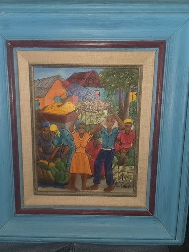 Vintage haitian folk art - vintage,