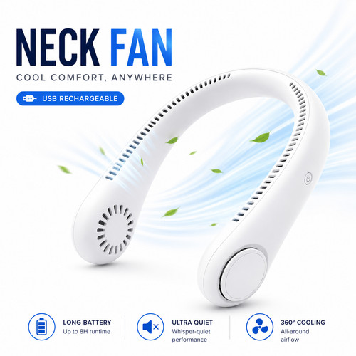 Usb rechargeable wearable neck - usb,