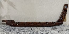 VINTAGE CARVED WOODEN WAKA