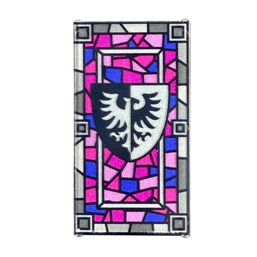 Black falcons stained - falcons, glass