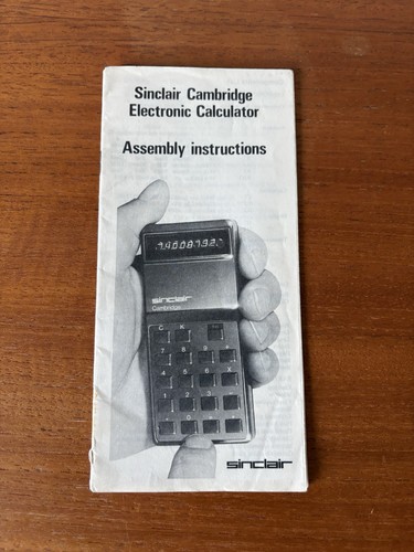 Sinclair cambridge electronic - cambridge,