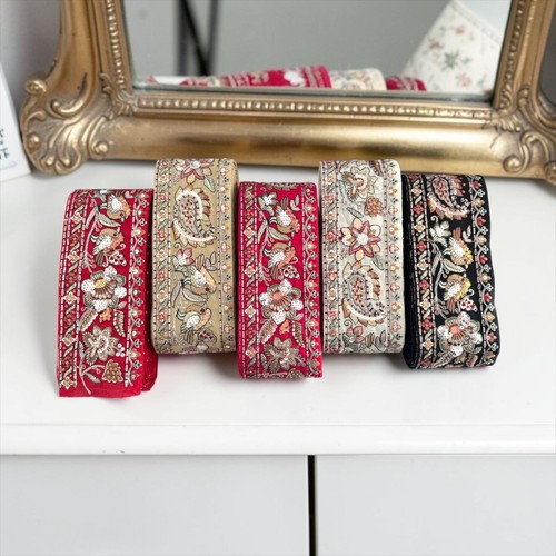 Indian silk lace trim - silk,
