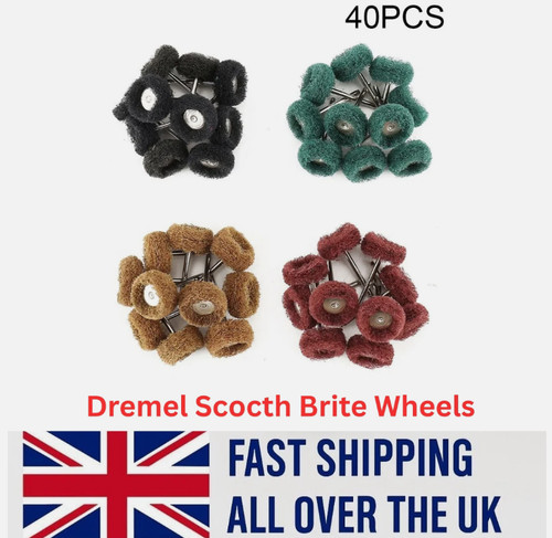 40pcs abrasive brush nylon - 40pcs,