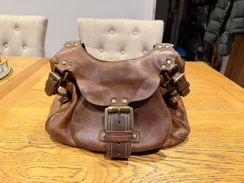 Vintage mulberry brown leather - brown,