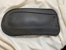 Cruiser/Custom Mustang Fender Bib with braided edges.