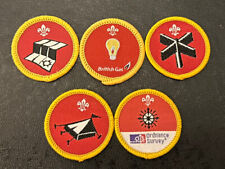 5 Assorted Discontinued Cub Scout Activity Badges - Ideal for camp blanket