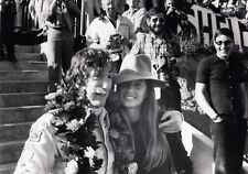 JOCHEN RINDT & NINA RINDT 1970 FRENCH GP CHARADE WIN ORIGINAL PERIOD PHOTO FOTO