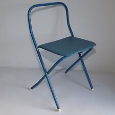 Vintage Blue Folding Childs Chair c1970