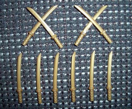 Lego ninjago swords gold - ninjago,