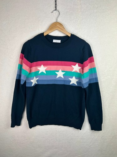 Papaya navy rainbow star - navy,