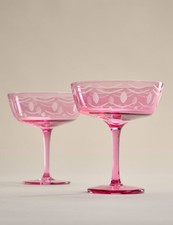 Set of 2 Retro Pink Coupe