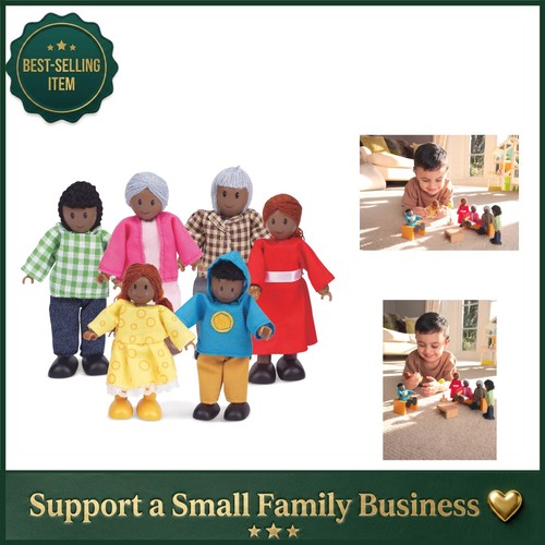 Happy family wooden dollhouse - family,