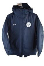 NIKE Riverview FC Blue Padded Jacket size M Boys 137-147Cm Full Zip Hooded