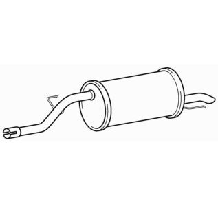 Quality rear exhaust silencer - quality,