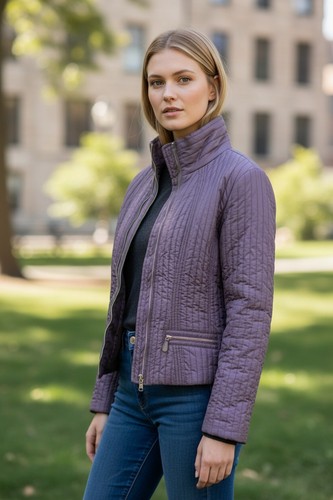 Diego quilted silk coat - quilted,
