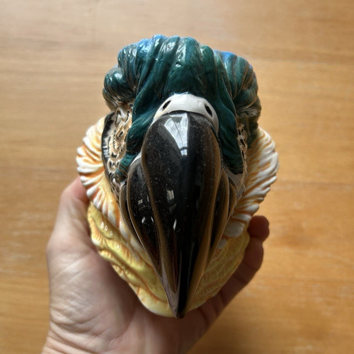 Dragon ware ceramic parrot - ware,