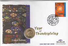 £2 COIN Millennium FDC United Nations GB 2000 (750141)