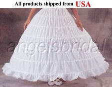 Premium Quality Plus Size Mega Full Cotton 6-Hoop Bridal Petticoat Skirt Slip