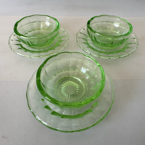 Vintage green depression - vintage,