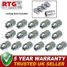 16x Nuts + 4x Locking Wheel Nuts For Daihatsu Fourtrak 1994-2002 (Alloy Wheels)
