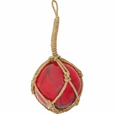 Decorative Red Glass Buoy 3
