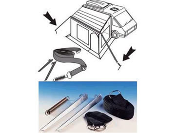 Motorhome caravan awning - motorhome, rv