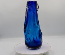 Vintage Whitefriars Blue Glass