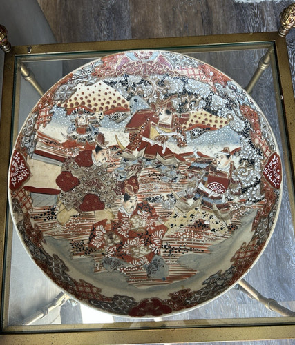Satsuma pottery charger
