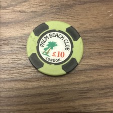 Palm Beach Club Casino £10 Gaming Chip - London 
