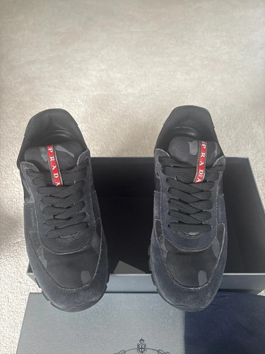 Prada mens black suede - prada,