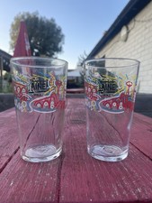 Bundle 2 X Used Laine Brewery Pint Glasses