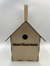 Garden Bird Box Home Tweet Home Wooden 8 x 9.5 x 7.5”