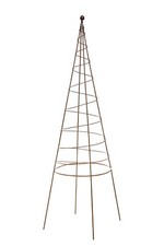 Spiral Garden Metal Obelisk