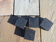 Black Granite Cobbles, Size:100x100x40mm, Natural Granite, Ideal for Edgings