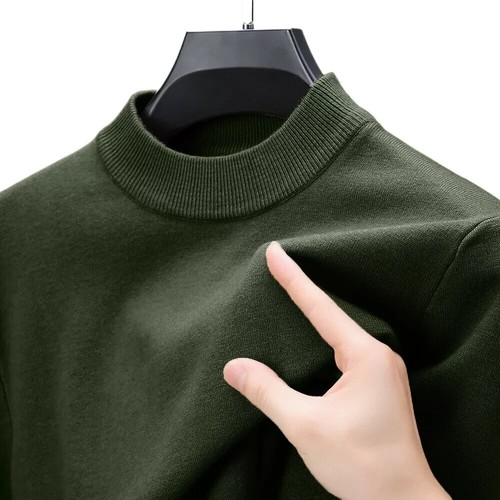 Men half turtleneck - half,