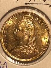 1891S J/H Half Sovereign rated