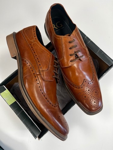 New mens tan leather - new,