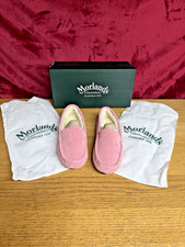Morlands Pink Suede Sheepskin Lined Slippers New UK Size 6 COME UP SMALL MORE 5
